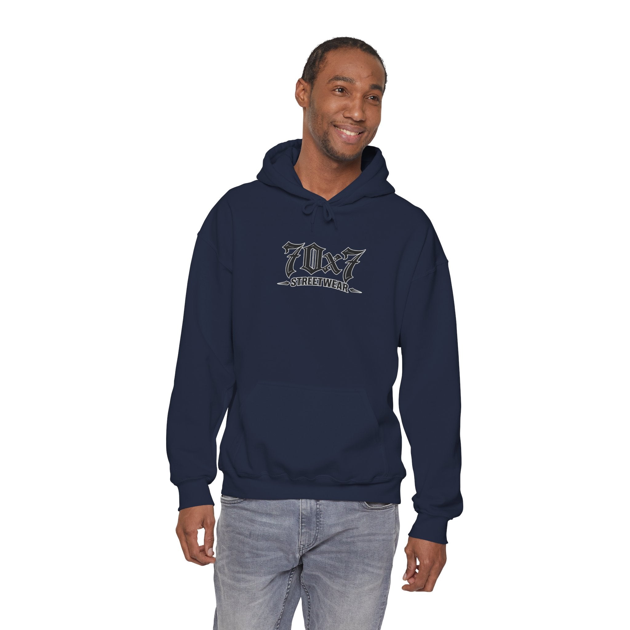70x7 Streetwear Hoodie — 70x7 "Walk Different" Graphic Pullover