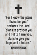 The Lord Has Plans for You Jeremiah 29 11 Bible Quote Poster 12X18