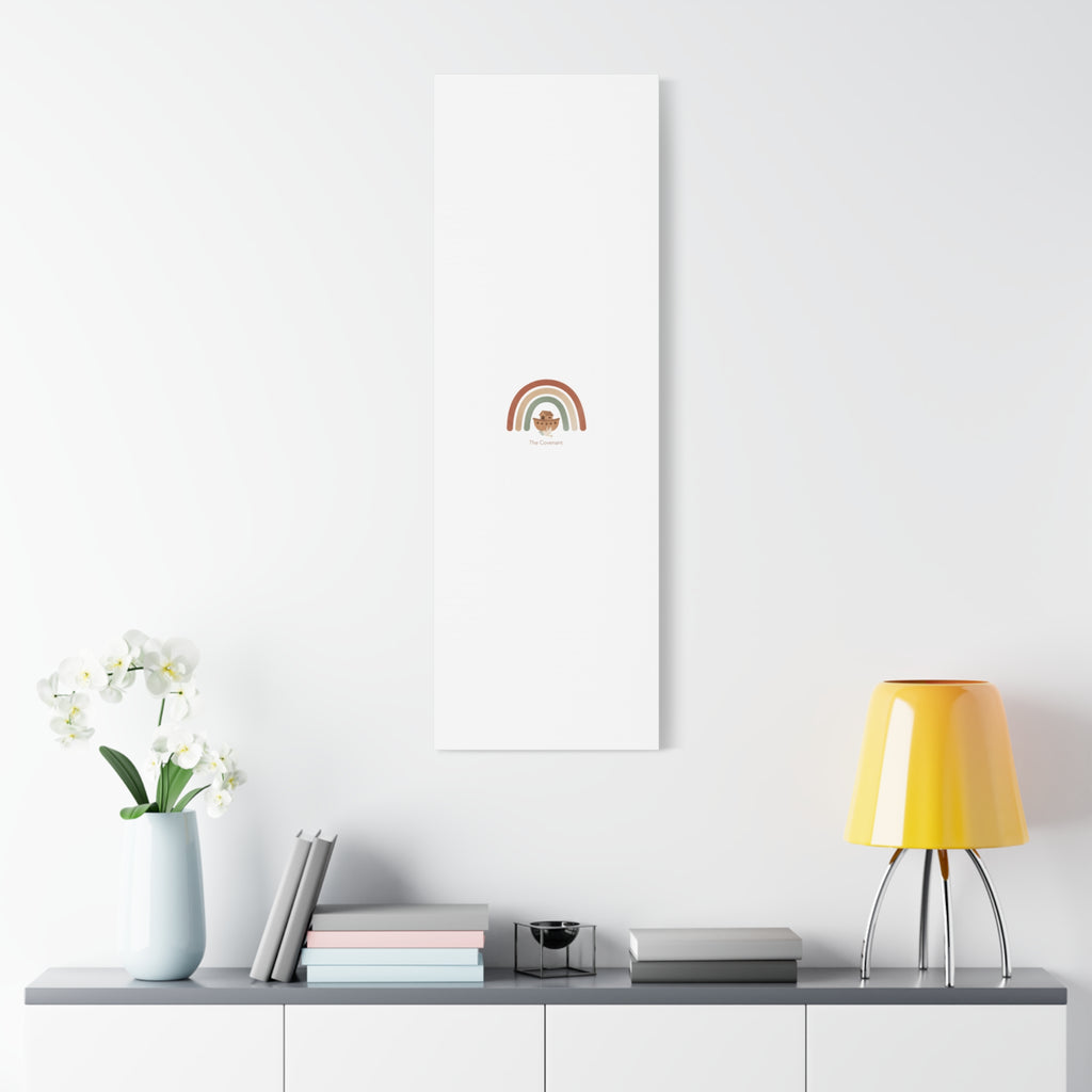 Noah's Ark Rainbow Matte Canvas Wall Art - "The Covenant" Nursery Decor
