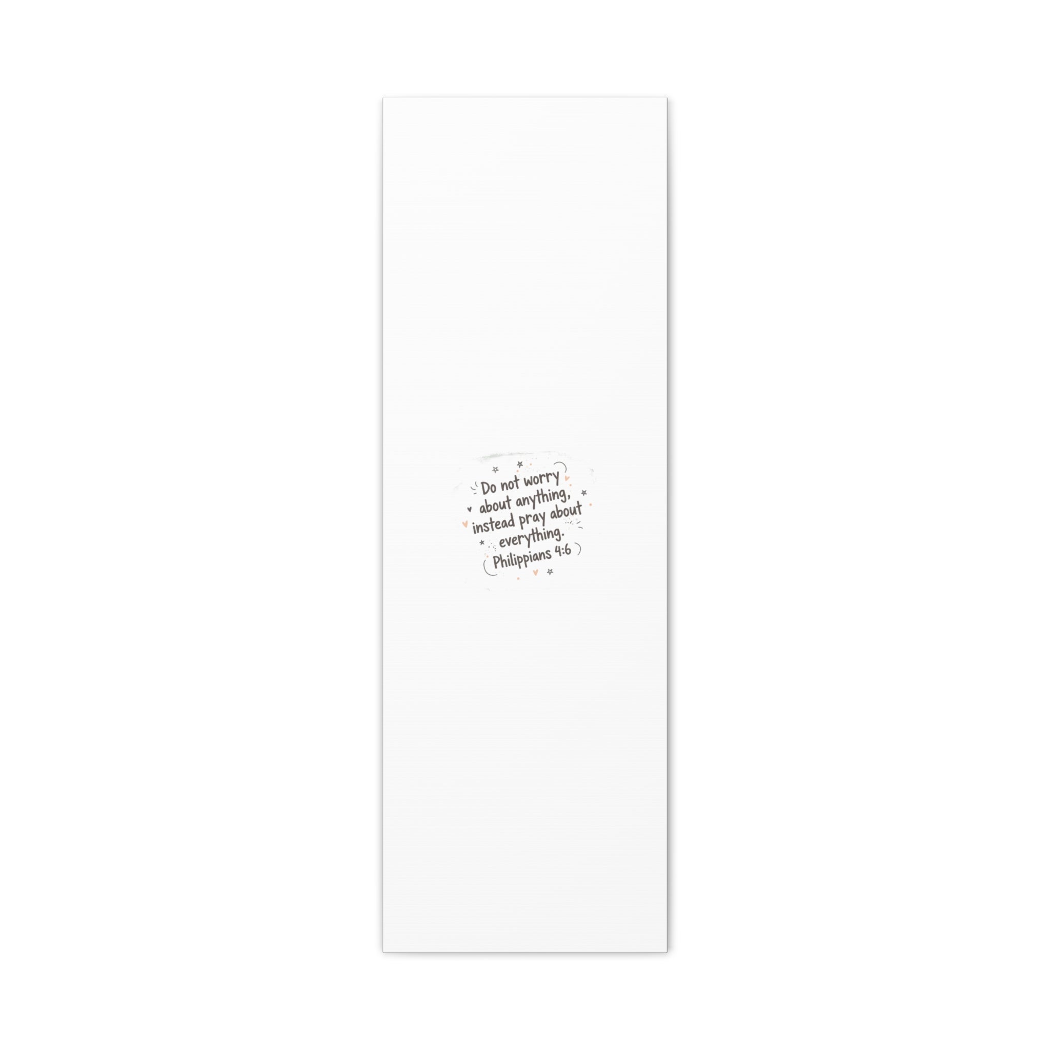 Do Not Worry Prayer Canvas | Handwritten Messy Script, Pastel Doodle Art
