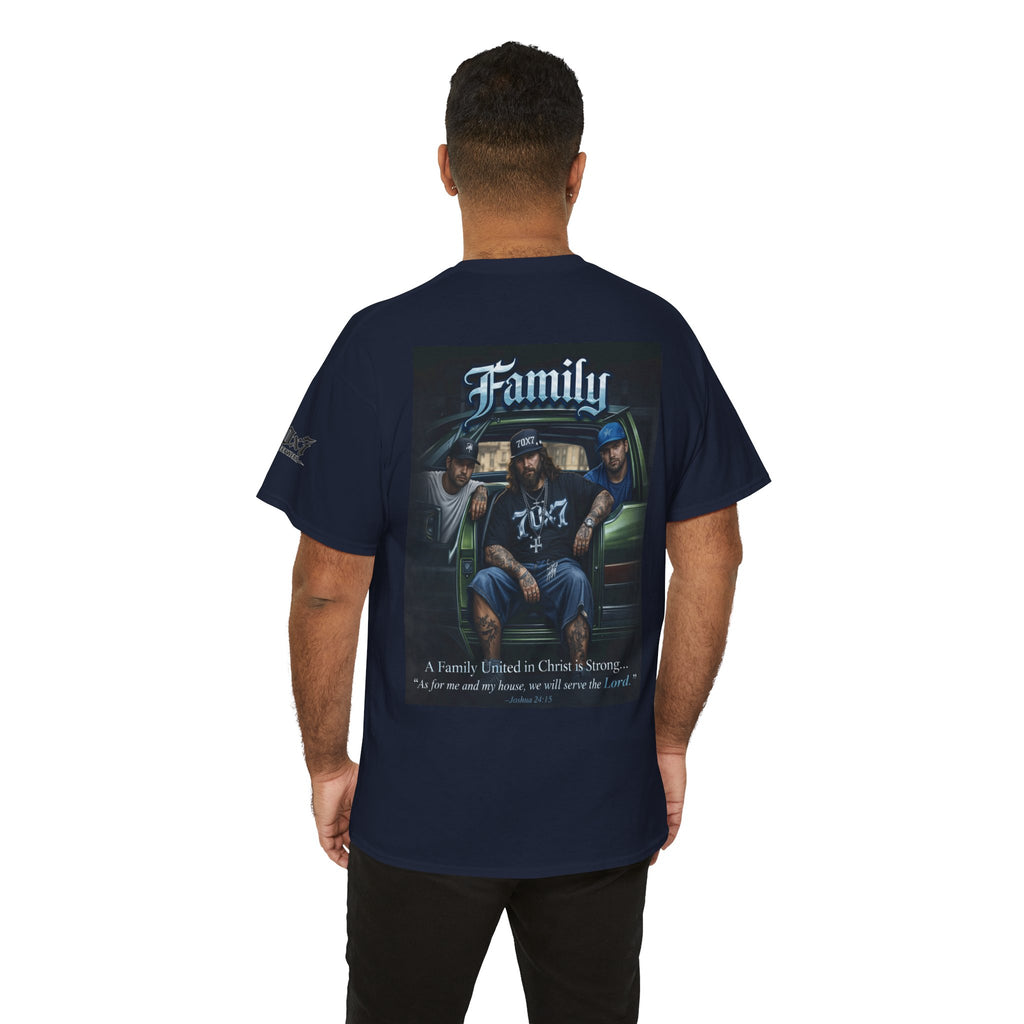 70x7 Streetwear Family Tee — "Family" Graphic Cotton T-Shirt
