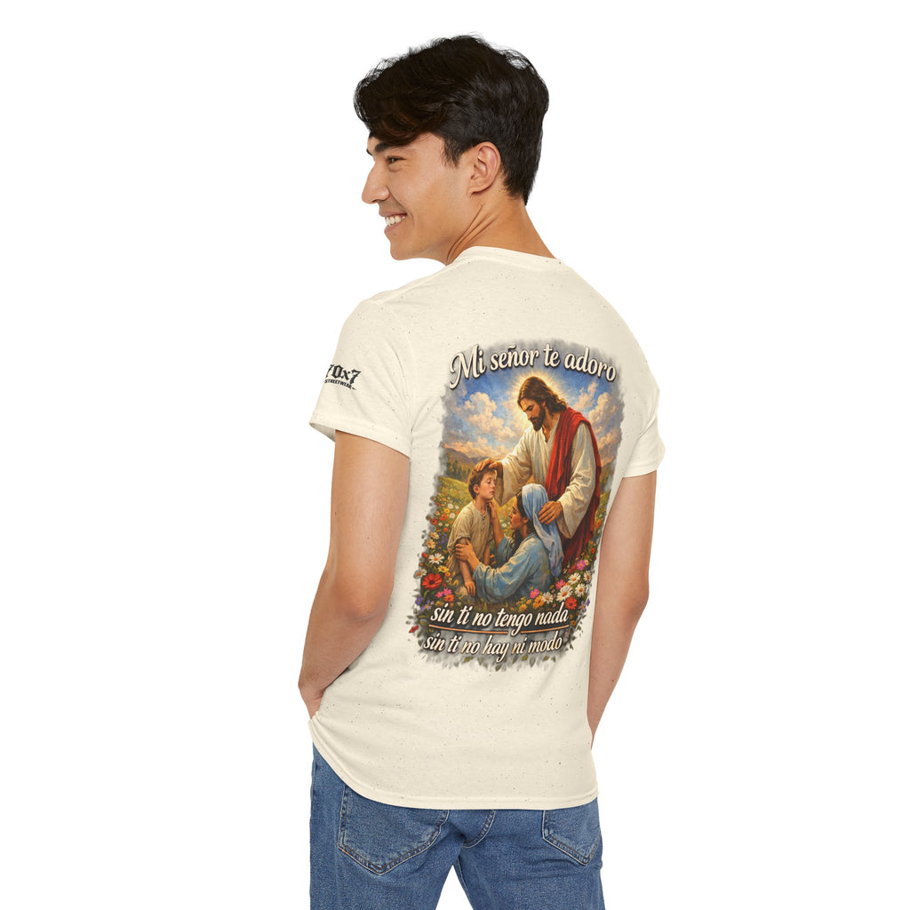 70x7 Streetwear “Mi Señor Te Adoro” Christian Graphic Tee