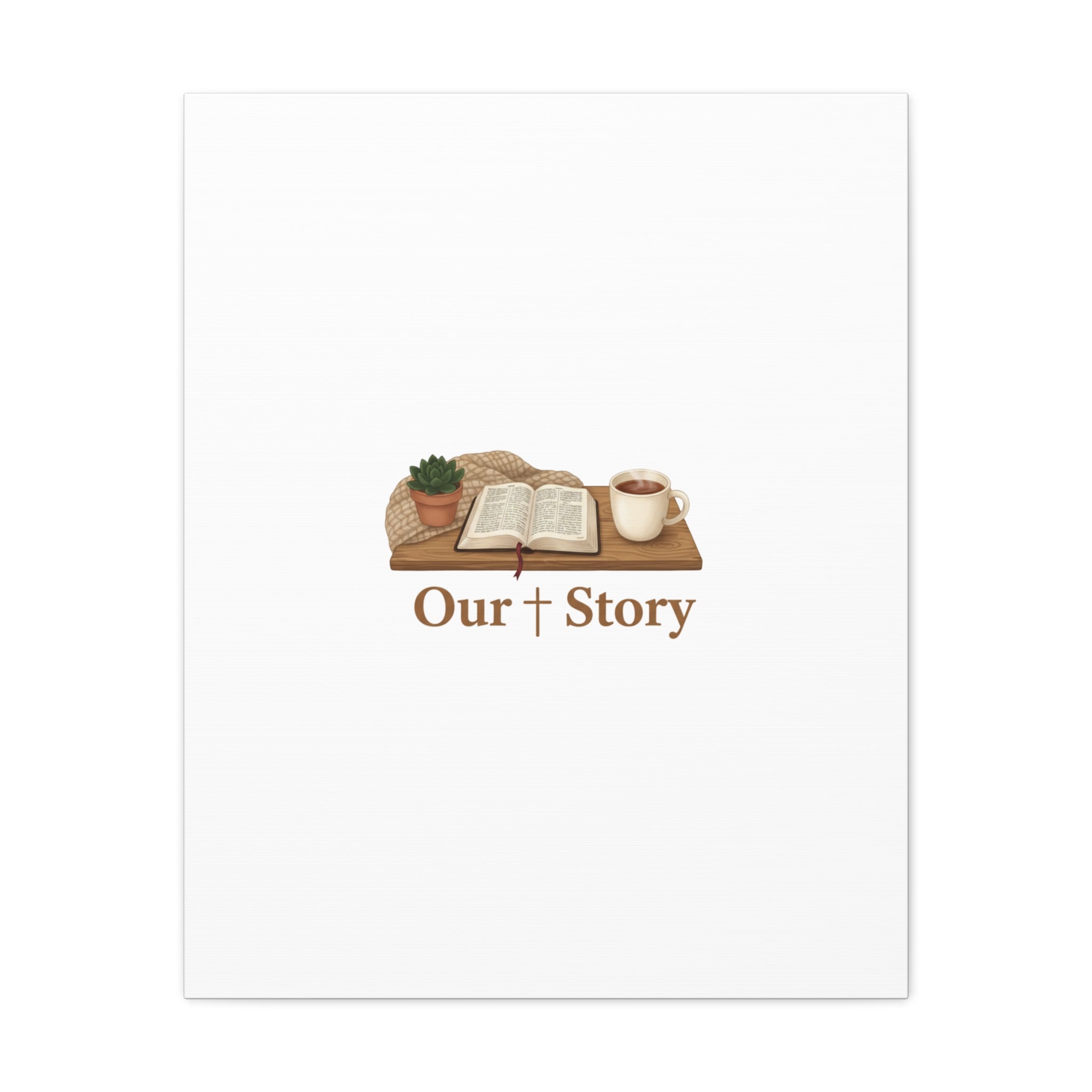 Our Story Canvas | Cozy Reading Aesthetic, Bookish Home Decor