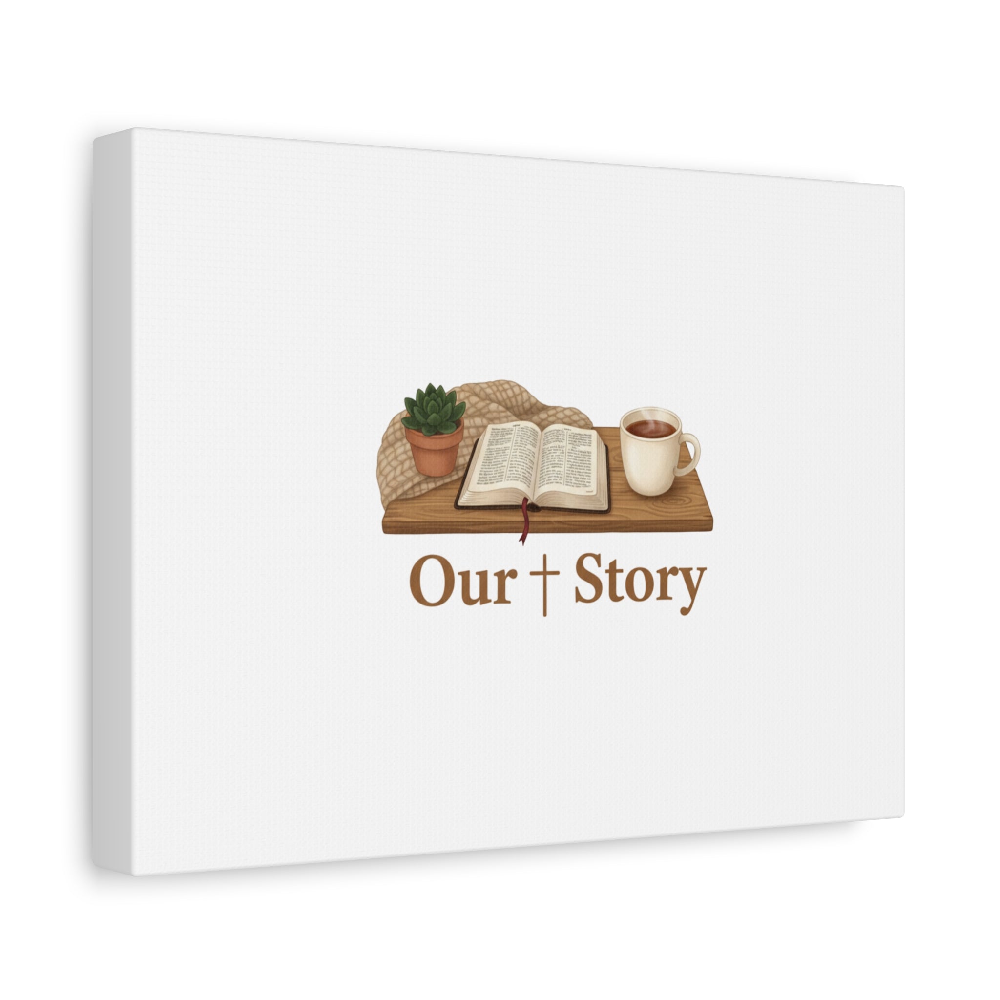 Our Story Canvas | Cozy Reading Aesthetic, Bookish Home Decor