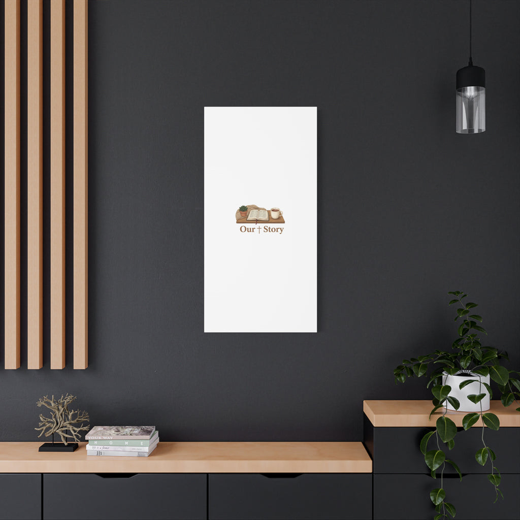 Our Story Canvas | Cozy Reading Aesthetic, Bookish Home Decor