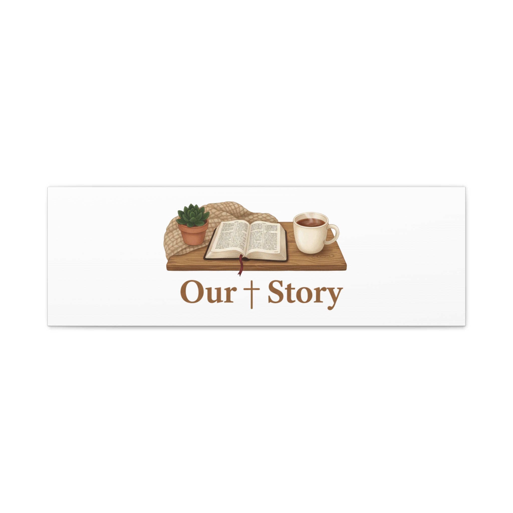 Our Story Canvas | Cozy Reading Aesthetic, Bookish Home Decor