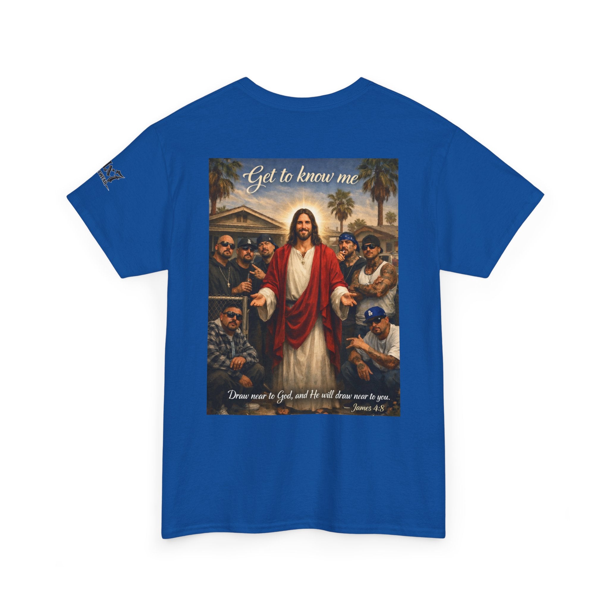 70x7 Streetwear - Jesus 'Get to Know Me' Graphic Tee
