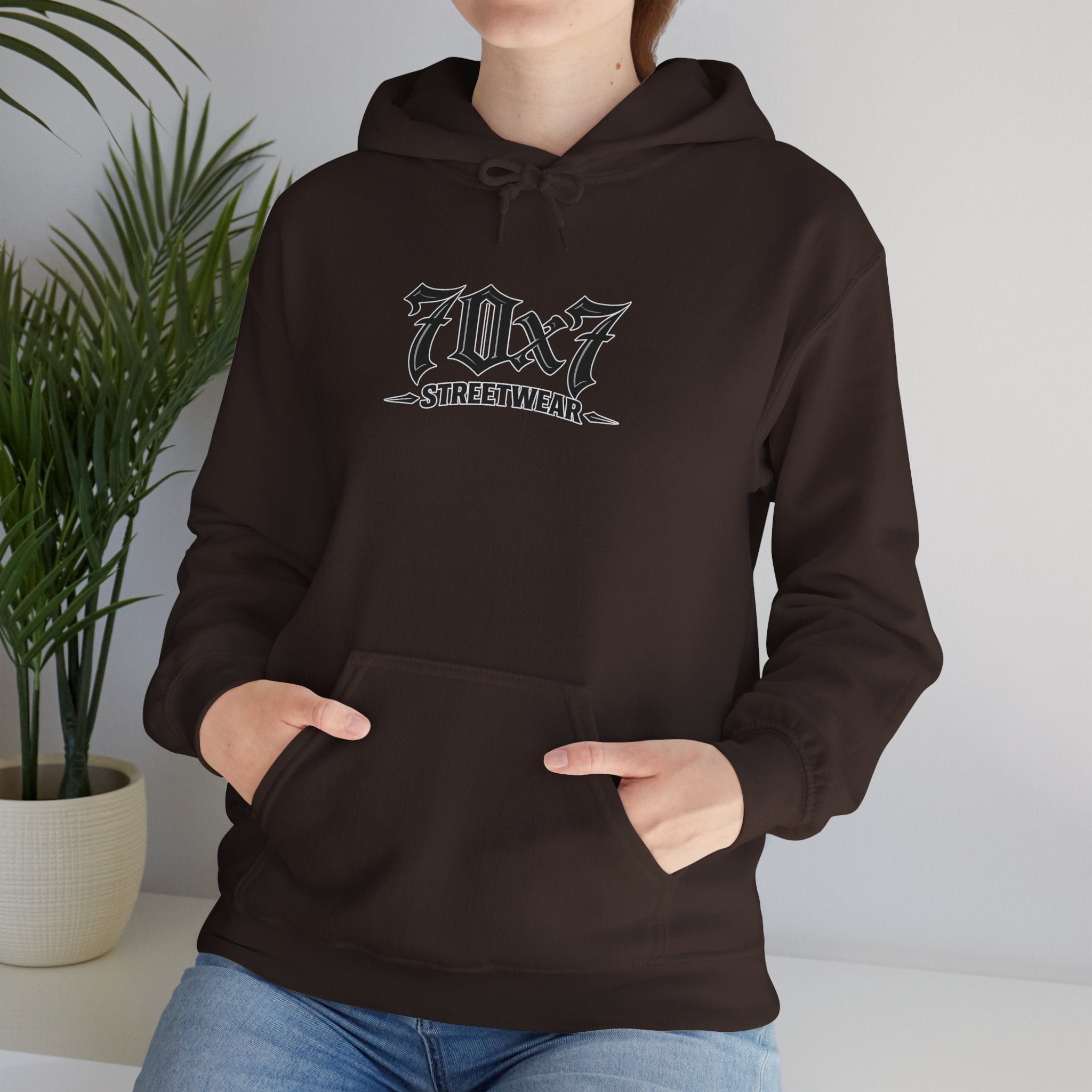 70x7 Streetwear Hoodie — 70x7 "Walk Different" Graphic Pullover