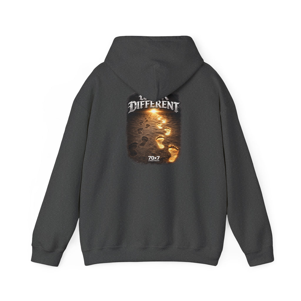 70x7 Streetwear Hoodie — 70x7 "Walk Different" Graphic Pullover