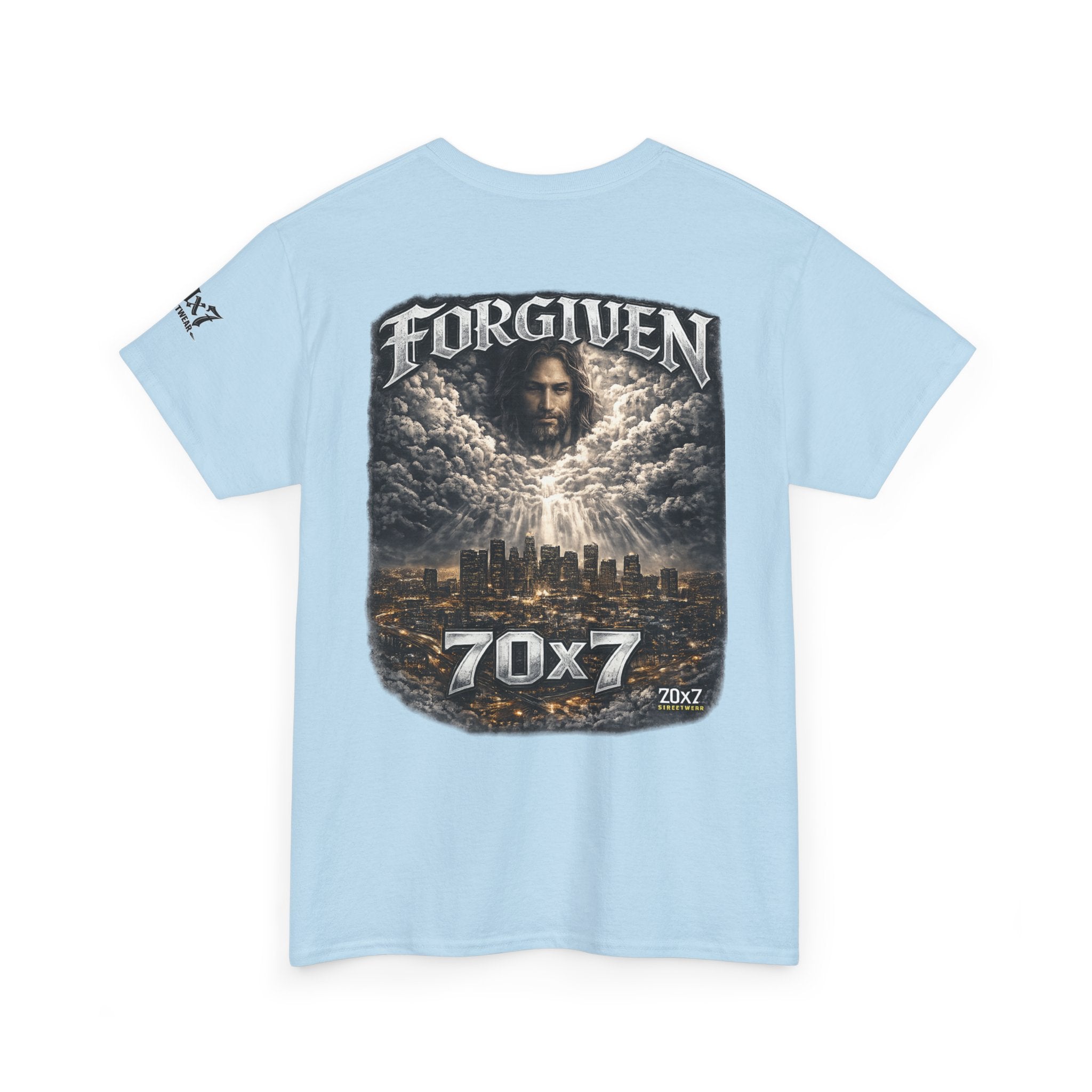 70x7 Streetwear Forgiven Tee — Christian Streetwear Graphic T‑Shirt