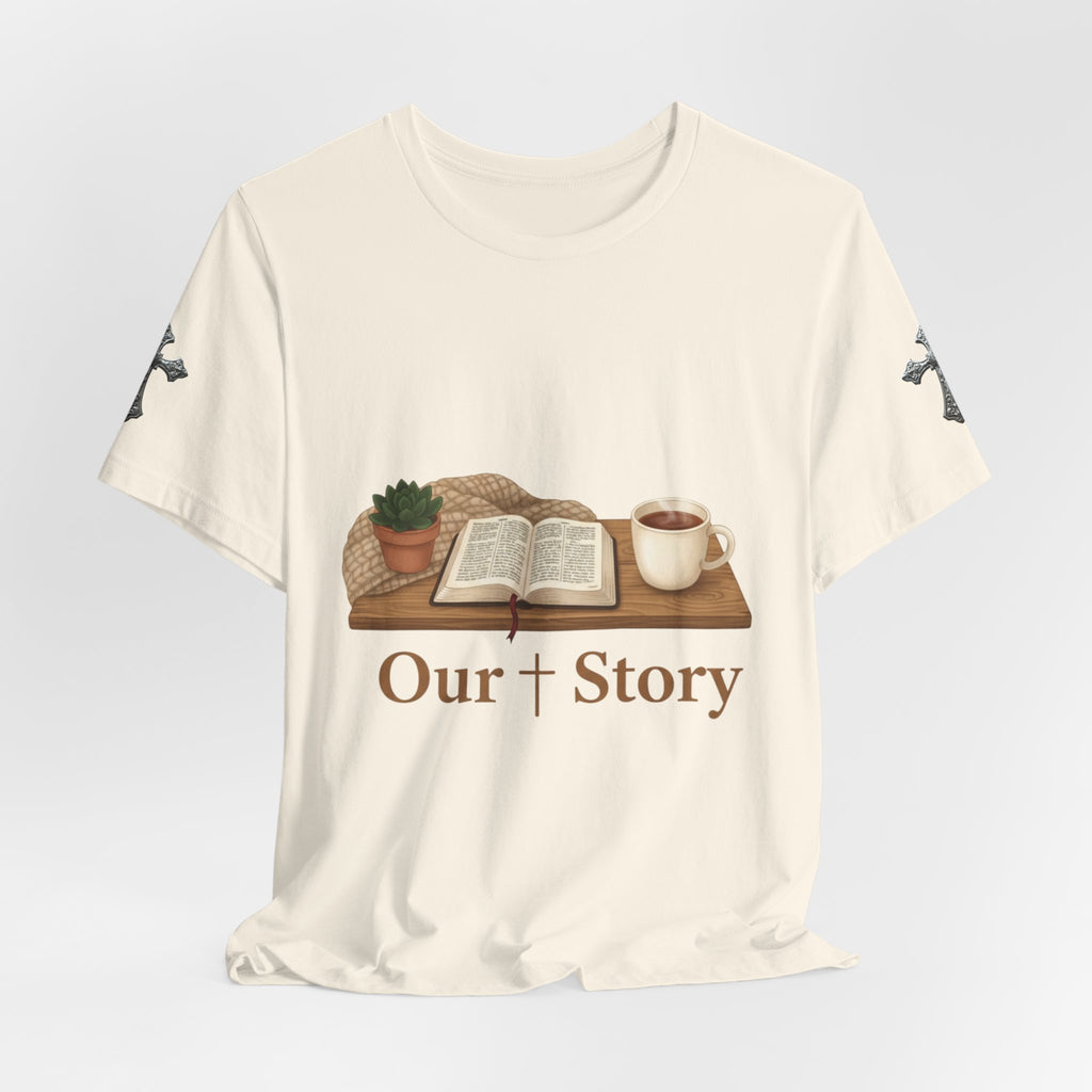 Our Story bookish reading tee | cozy book aesthetic, library life