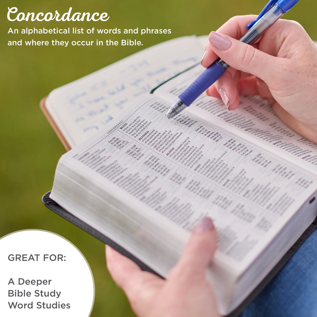 KJV Holy Bible, Compact Large Print Faux Leather Red Letter Edition - Purple