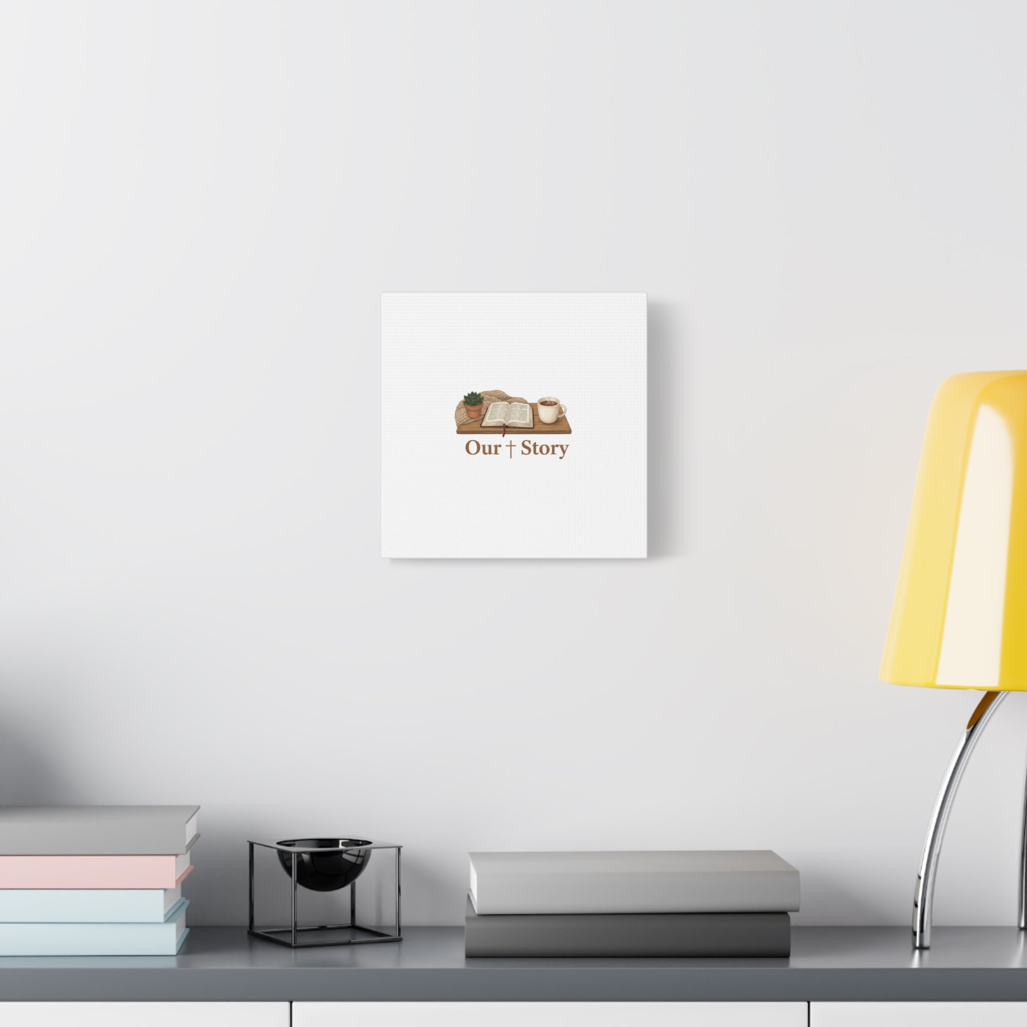Our Story Canvas | Cozy Reading Aesthetic, Bookish Home Decor