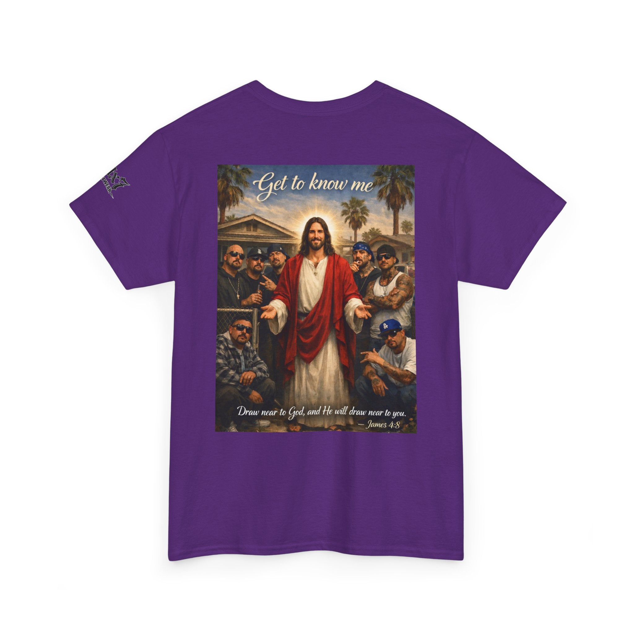 70x7 Streetwear - Jesus 'Get to Know Me' Graphic Tee