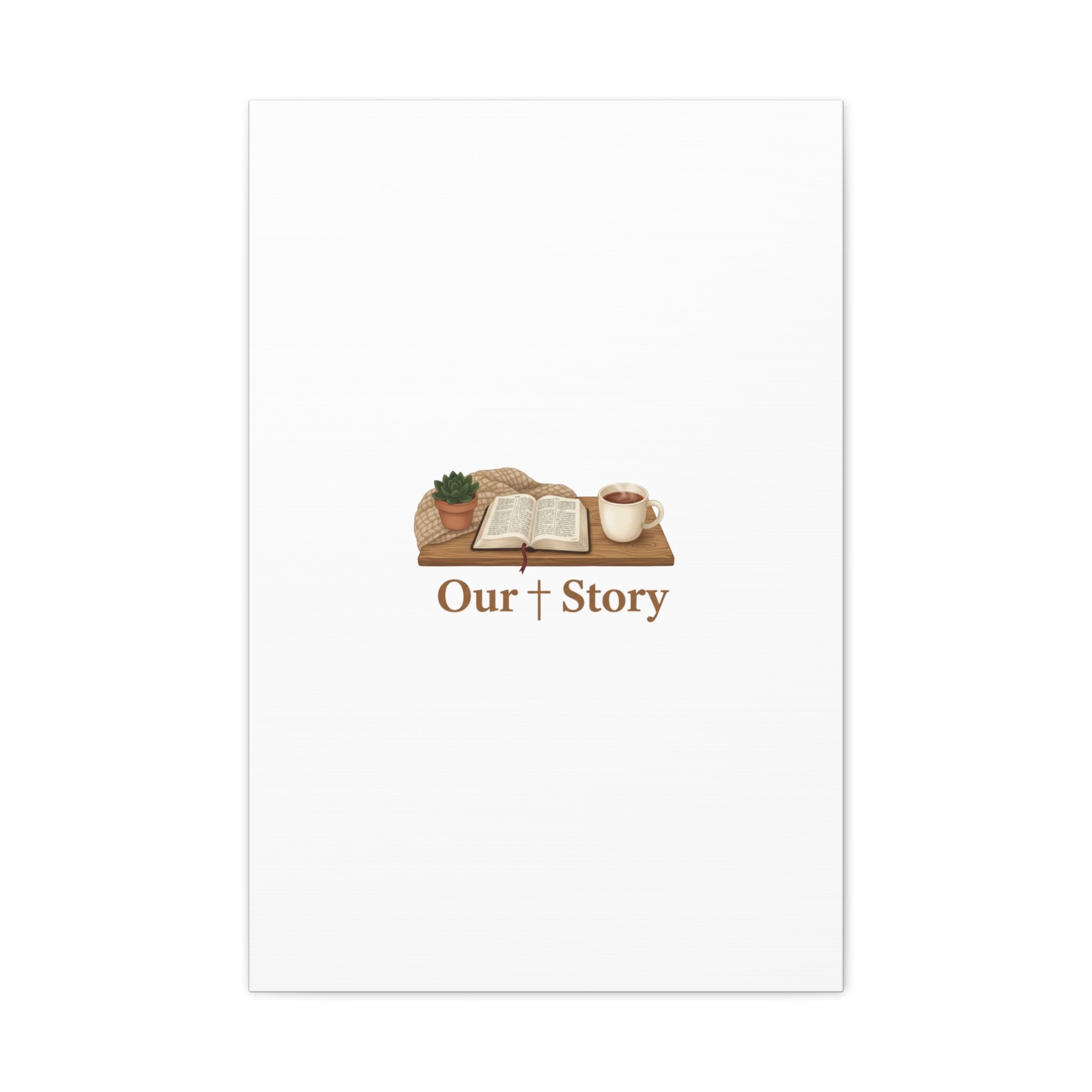 Our Story Canvas | Cozy Reading Aesthetic, Bookish Home Decor