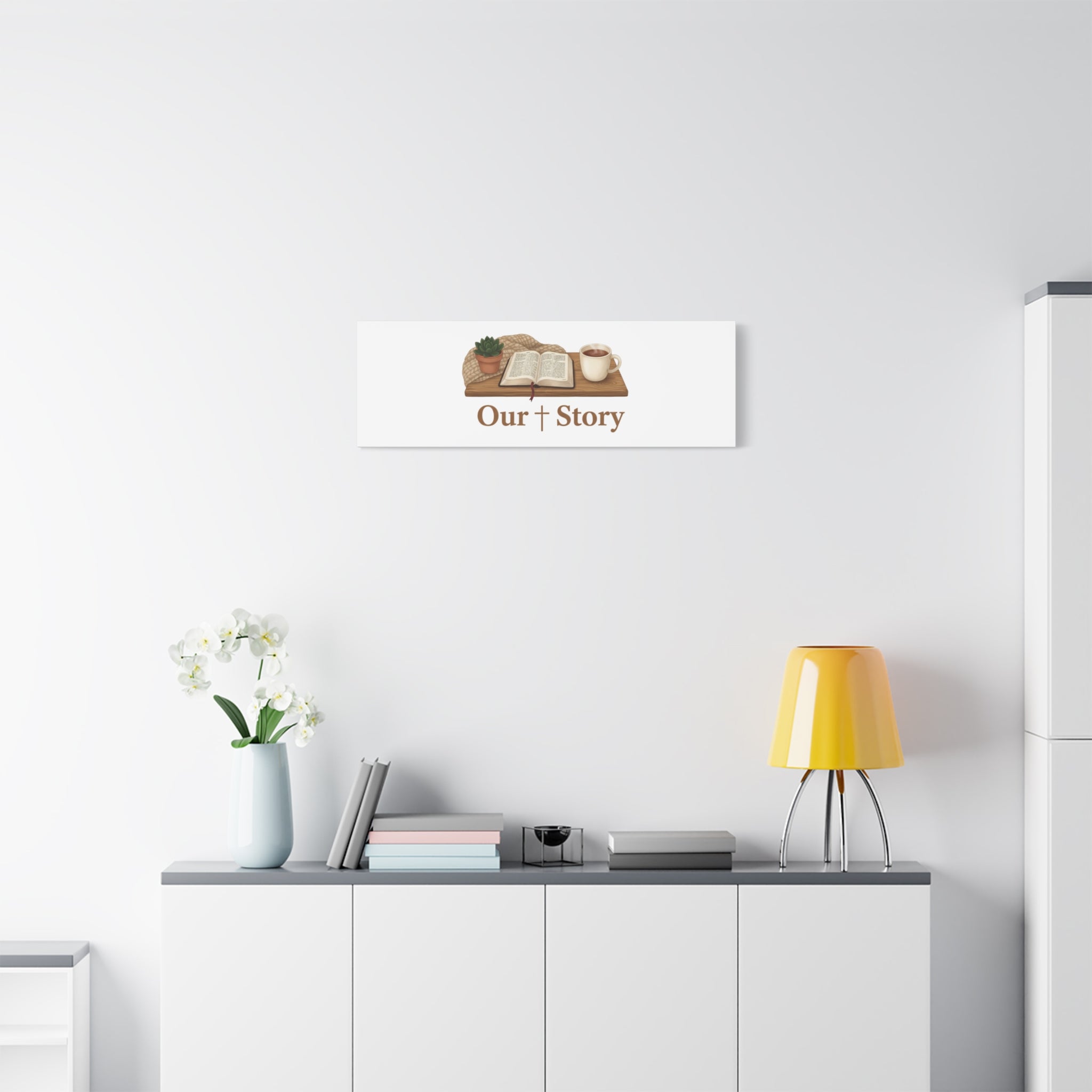 Our Story Canvas | Cozy Reading Aesthetic, Bookish Home Decor