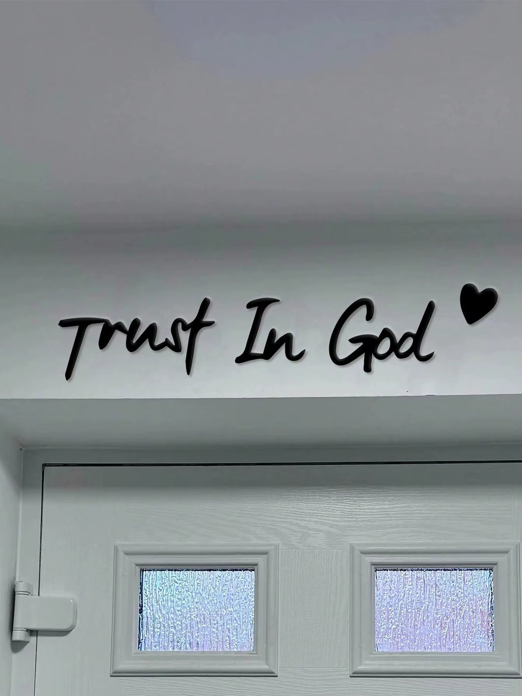 3Pc "Trust in God" Metal Wall Art 