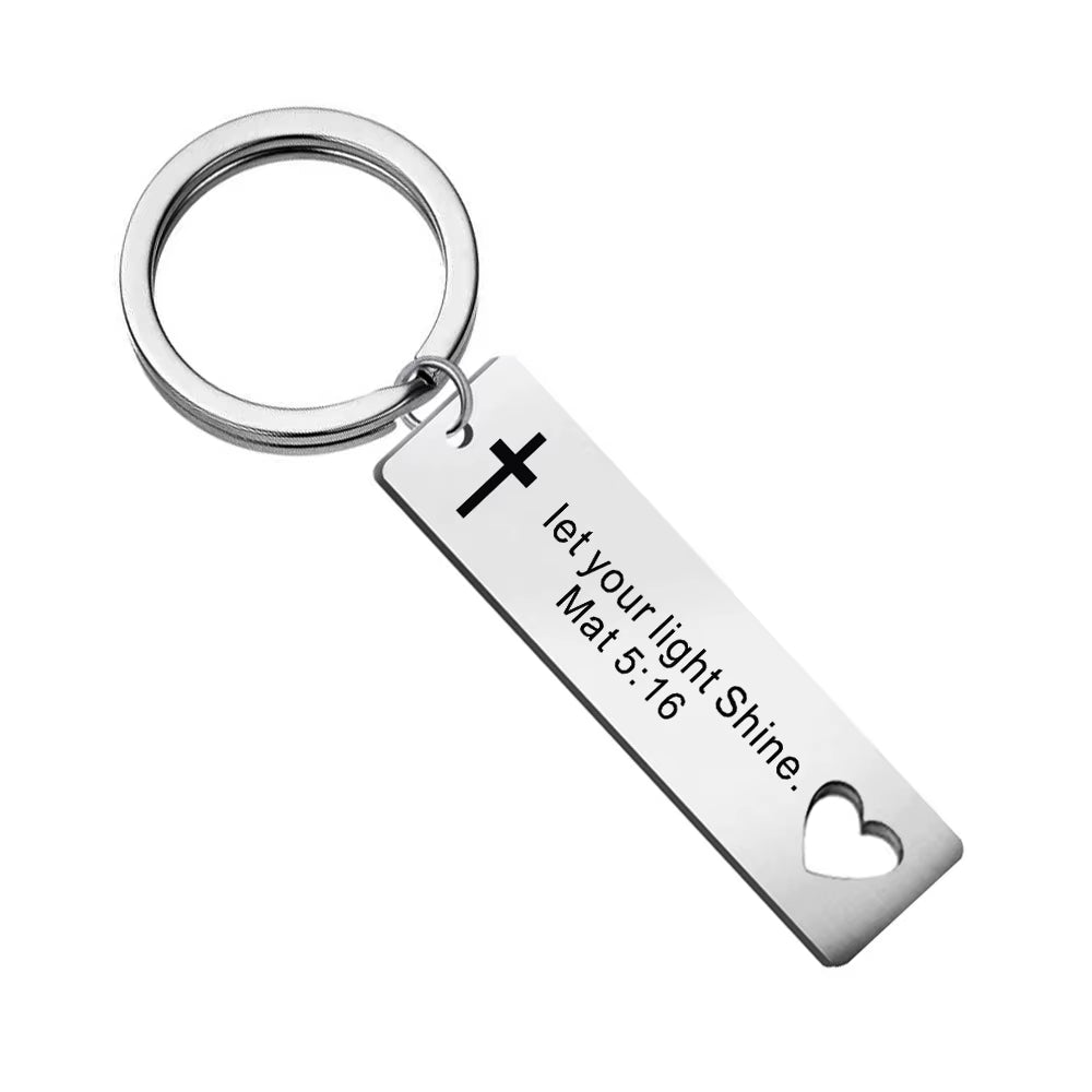Engraved Stainless-Steel Keychain