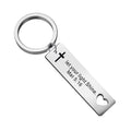 Engraved Stainless-Steel Keychain