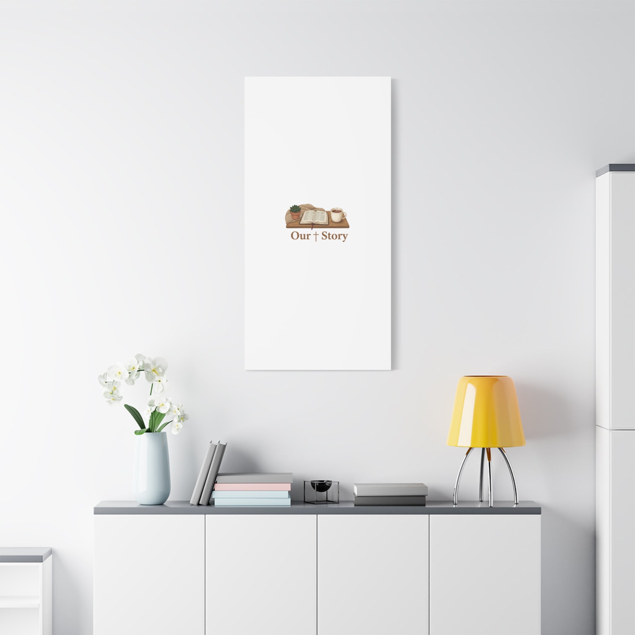 Our Story Canvas | Cozy Reading Aesthetic, Bookish Home Decor