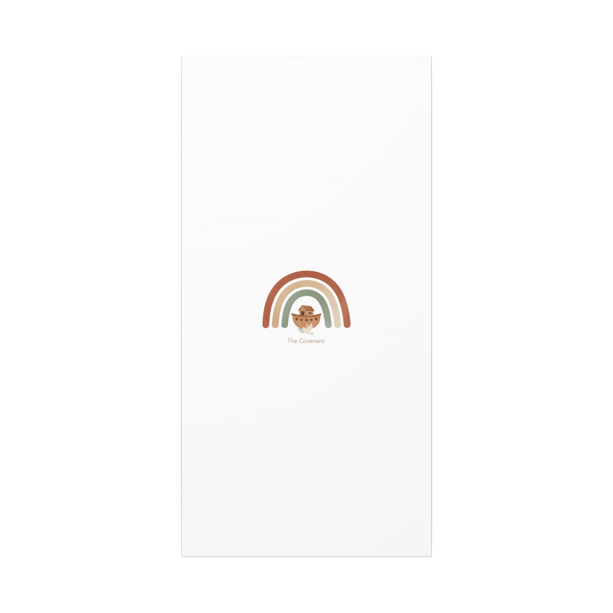Noah's Ark Rainbow Matte Canvas Wall Art - "The Covenant" Nursery Decor