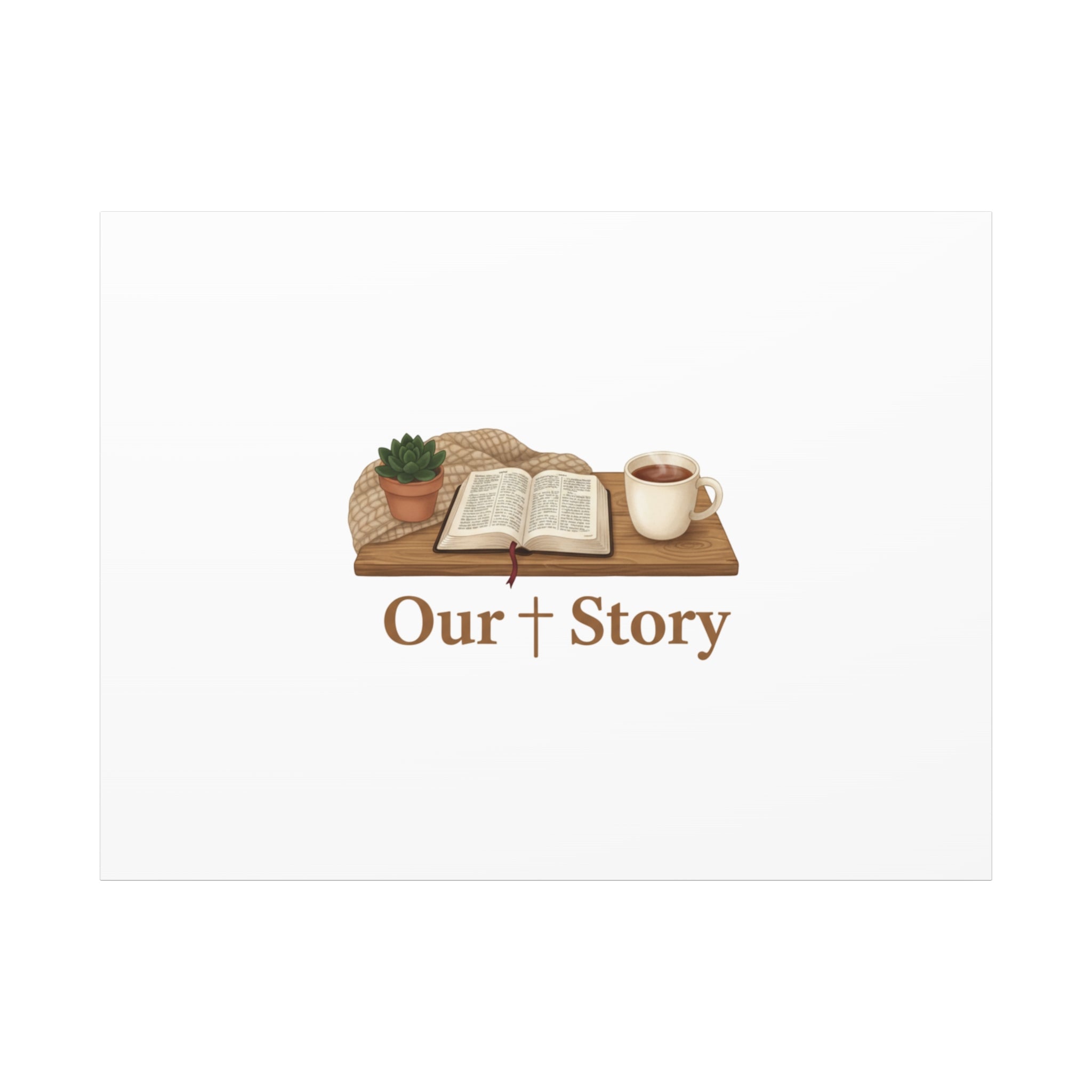 Our Story Canvas | Cozy Reading Aesthetic, Bookish Home Decor