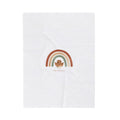 Neutral Rainbow Arc Plush Blanket | Boho Desert Arc, Muted Rainbow Nursery