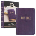 KJV Holy Bible, Compact Large Print Faux Leather Red Letter Edition - Purple