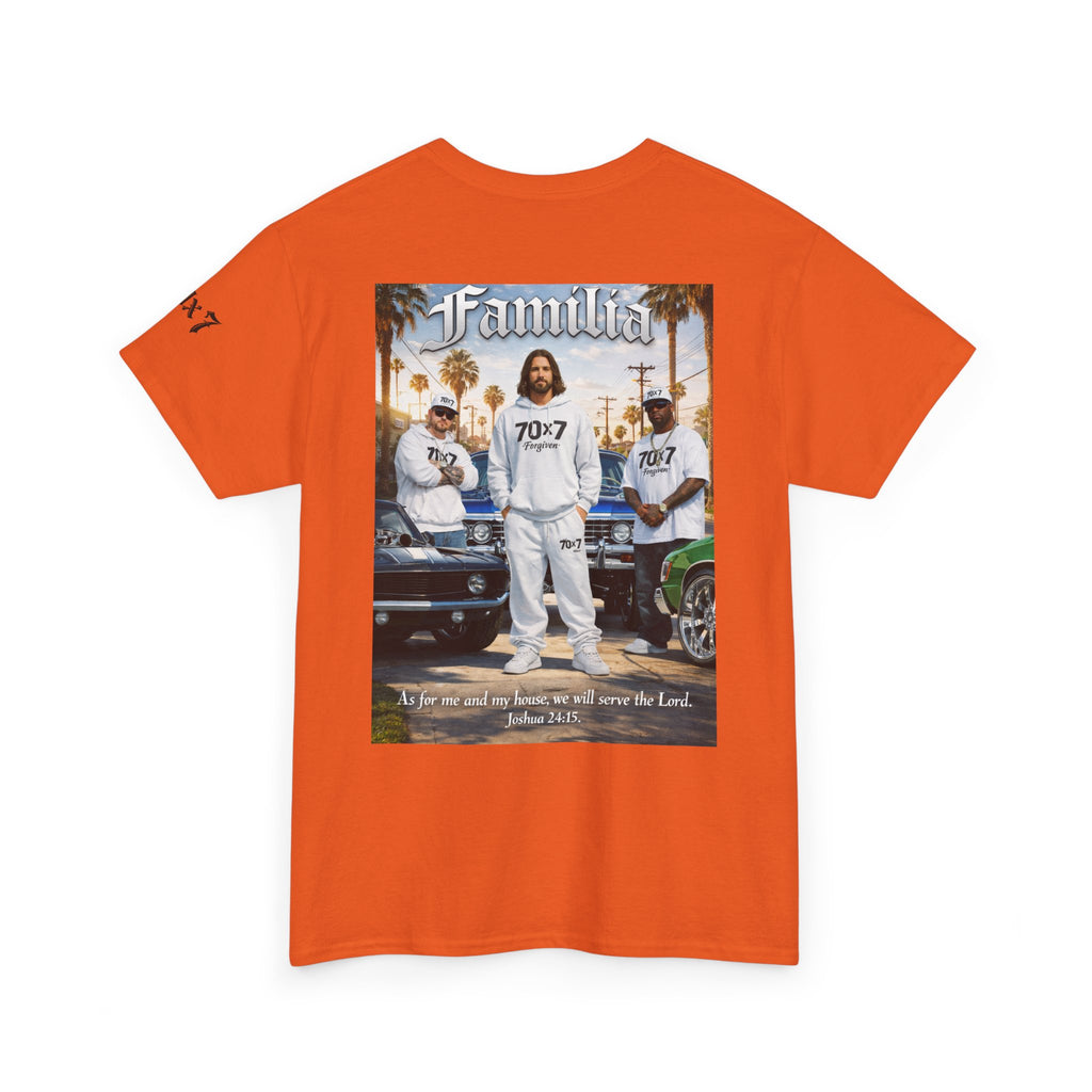 70x7 Streetwear Familia Tee — Christian Urban Crew T-Shirt
