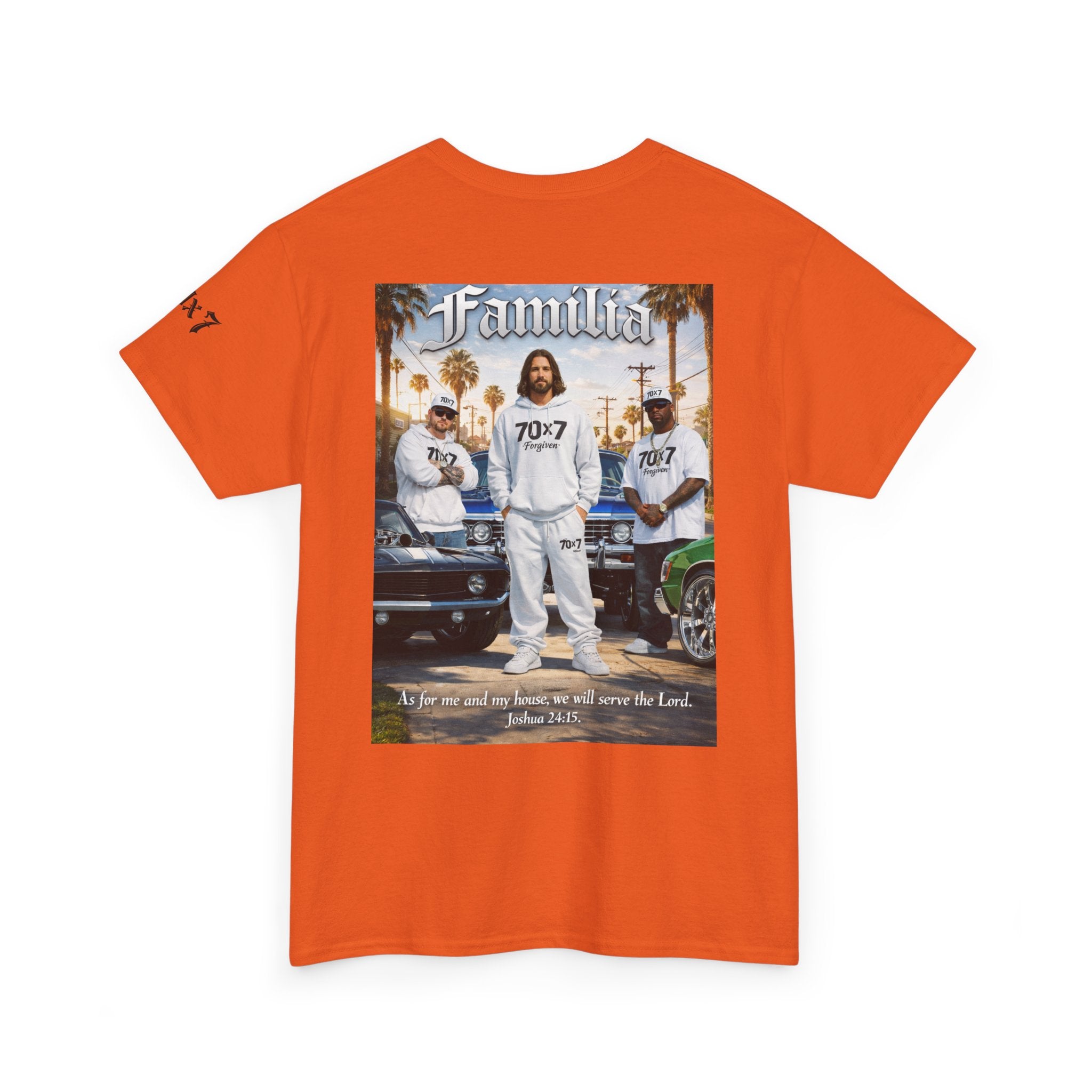 70x7 Streetwear Familia Tee — Christian Urban Crew T-Shirt