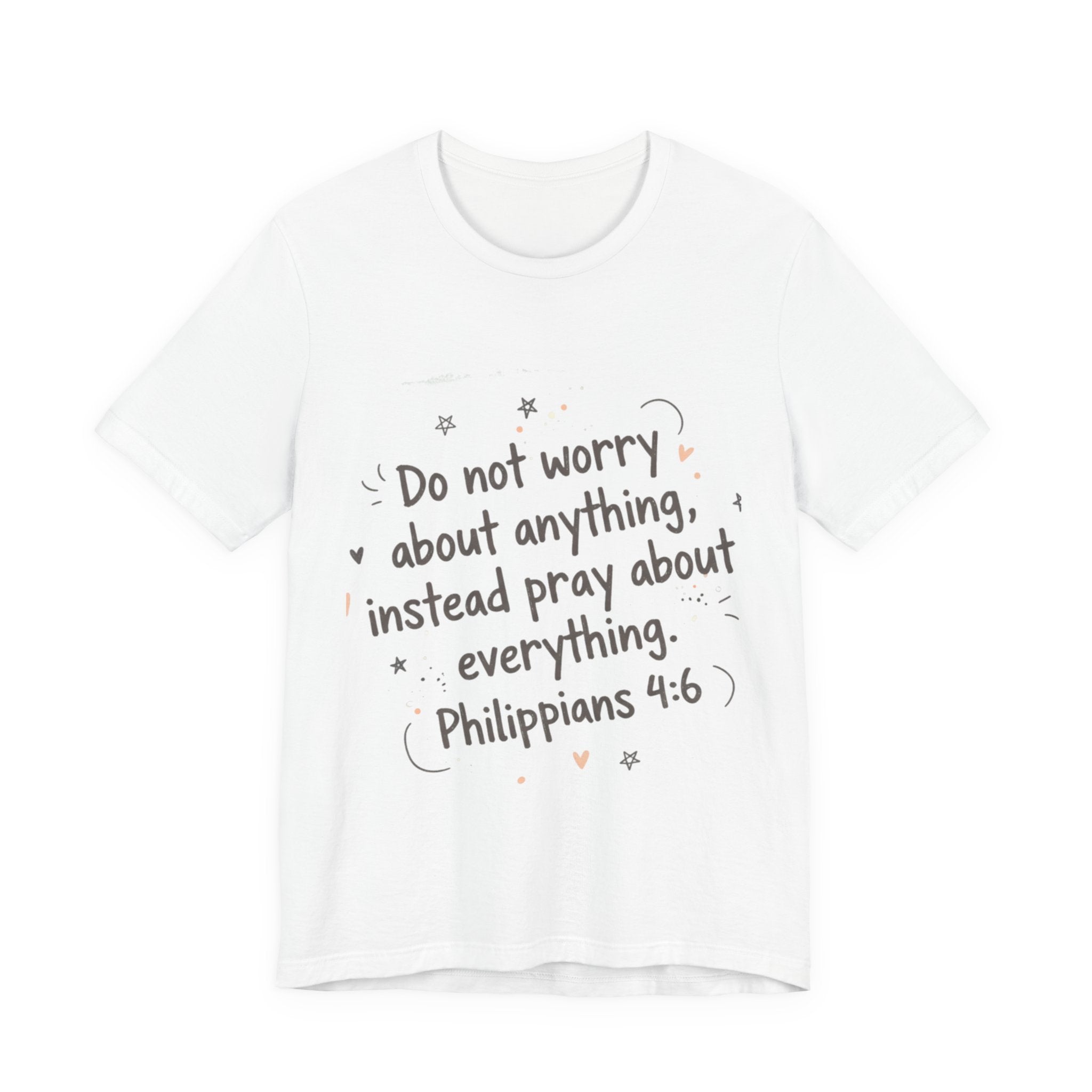 Do Not Worry Handlettered Tee | messy script design, doodle text