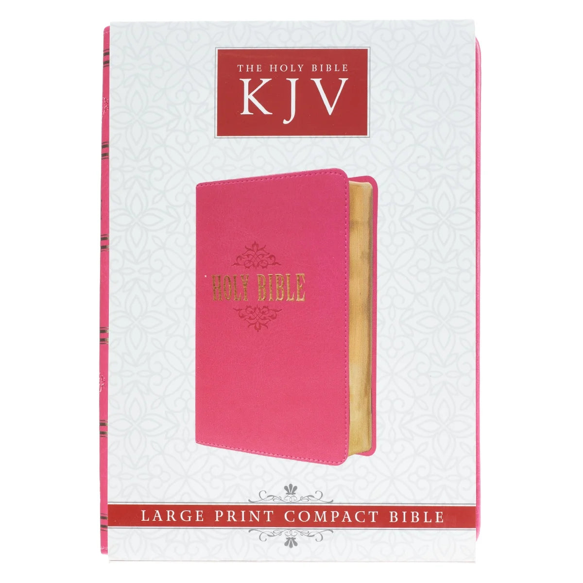 KJV Compact Large Print Lux-Leather Pink (Large Print) (Hardcover)
