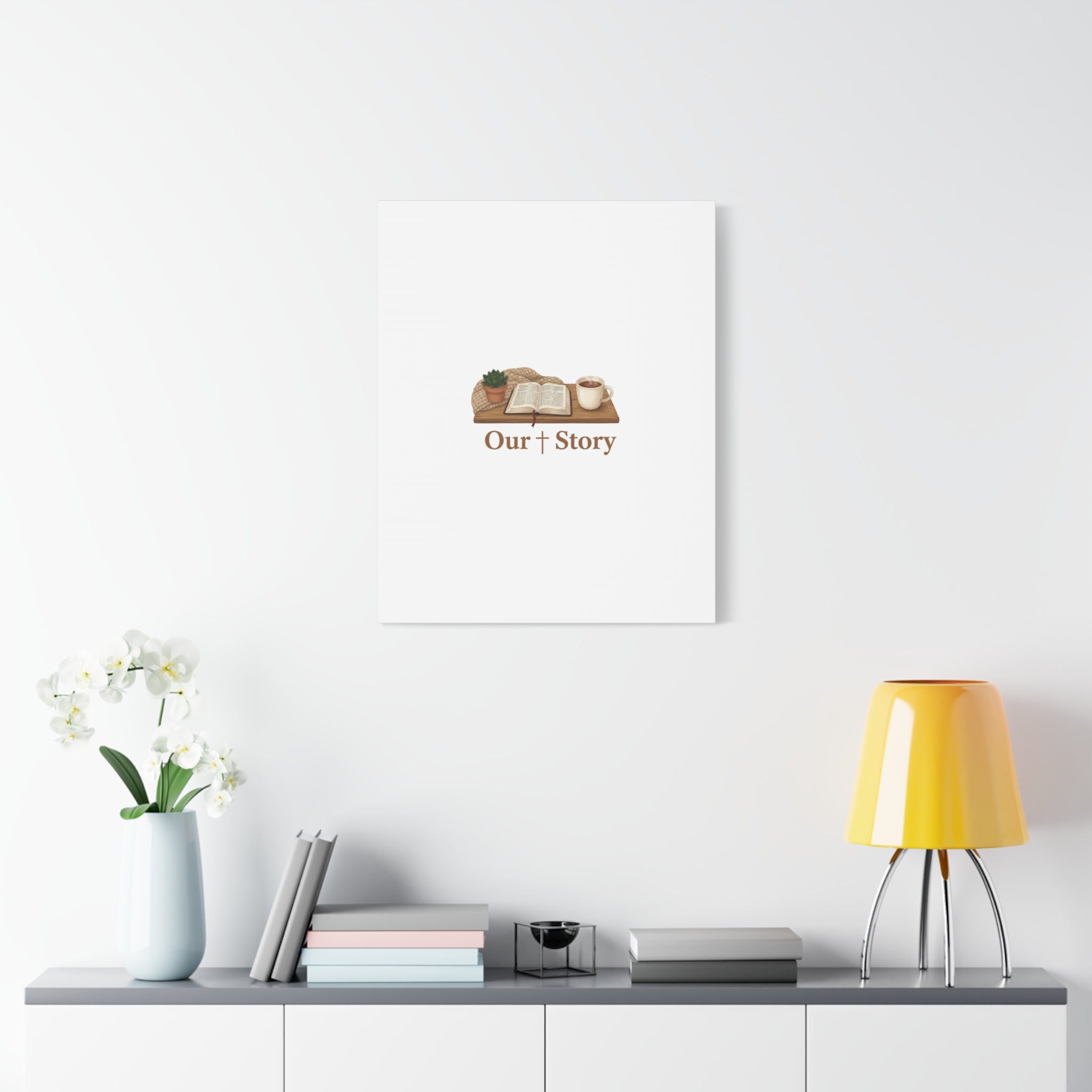 Our Story Canvas | Cozy Reading Aesthetic, Bookish Home Decor