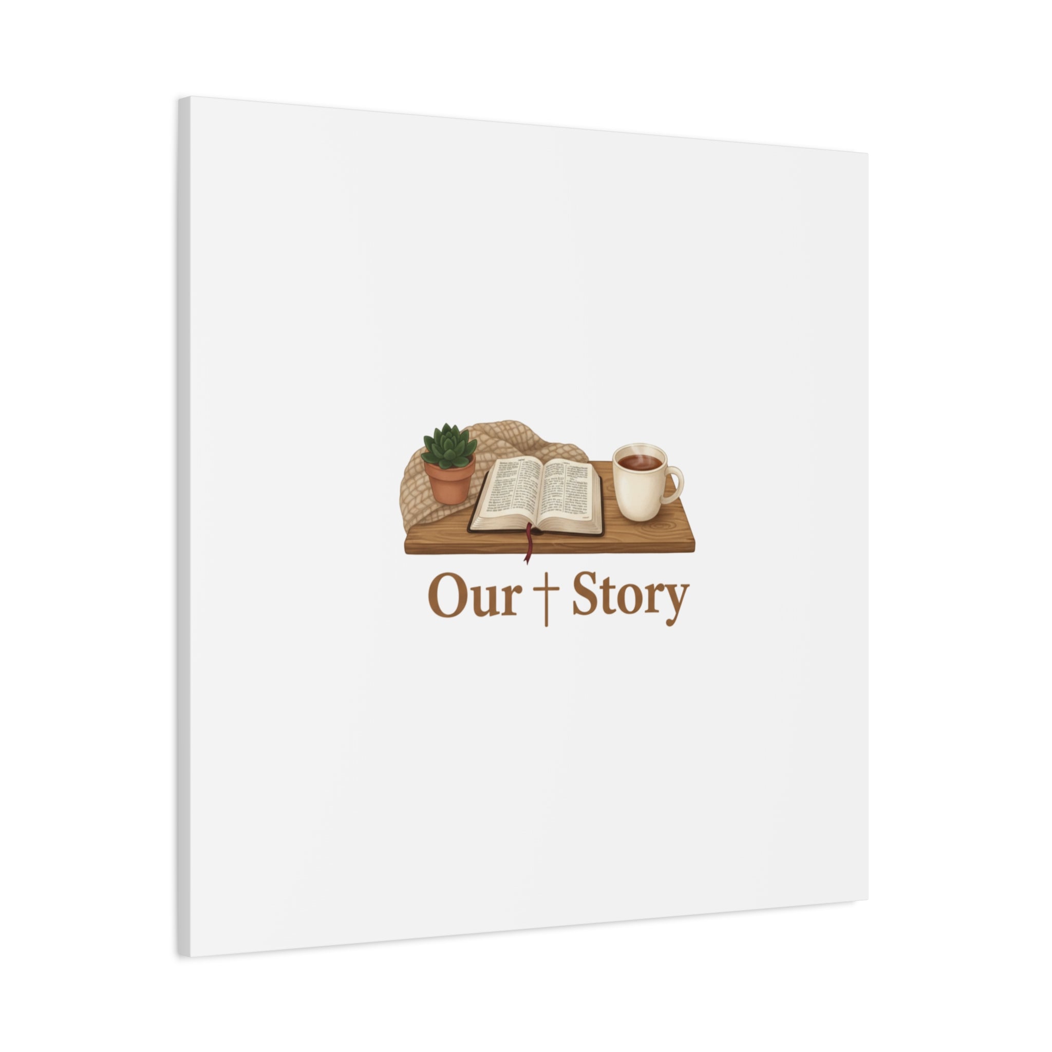Our Story Canvas | Cozy Reading Aesthetic, Bookish Home Decor