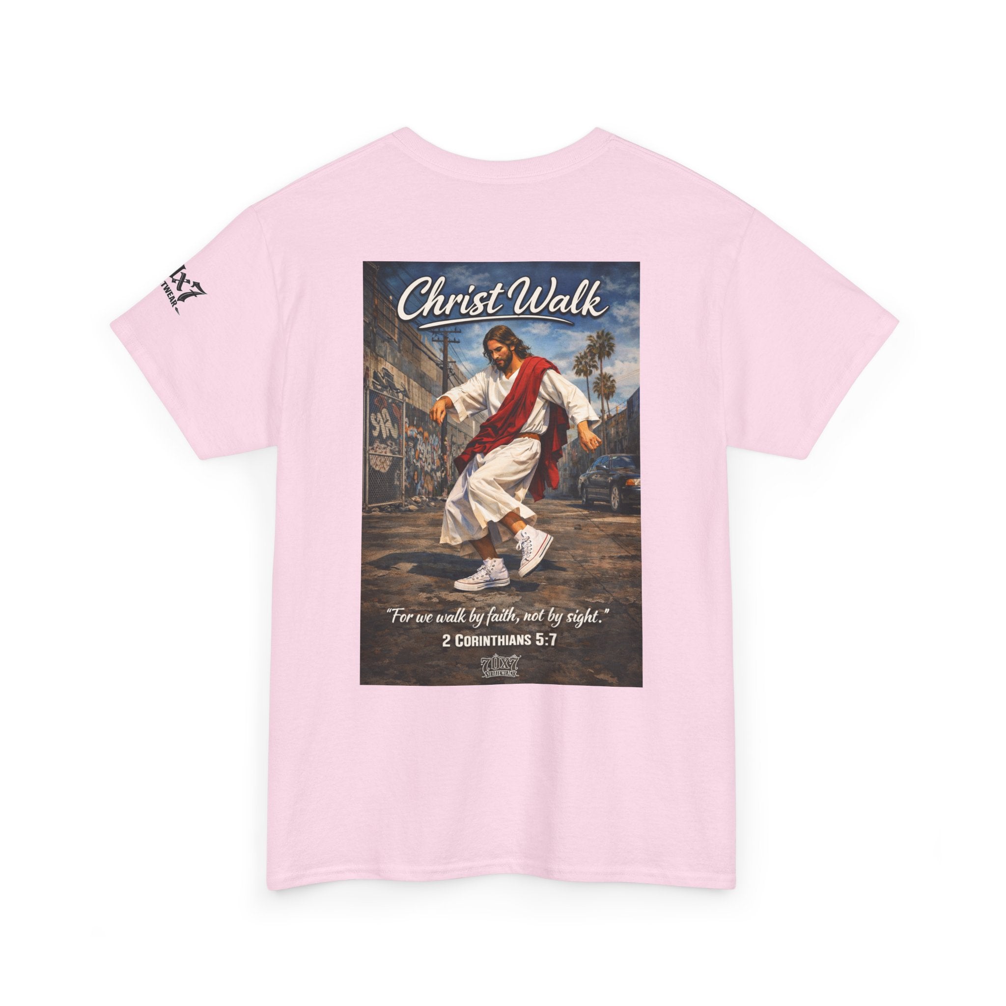 Christ Walk T-Shirt — ‘For we walk by faith, not by sight’ Christian Graphic Tee