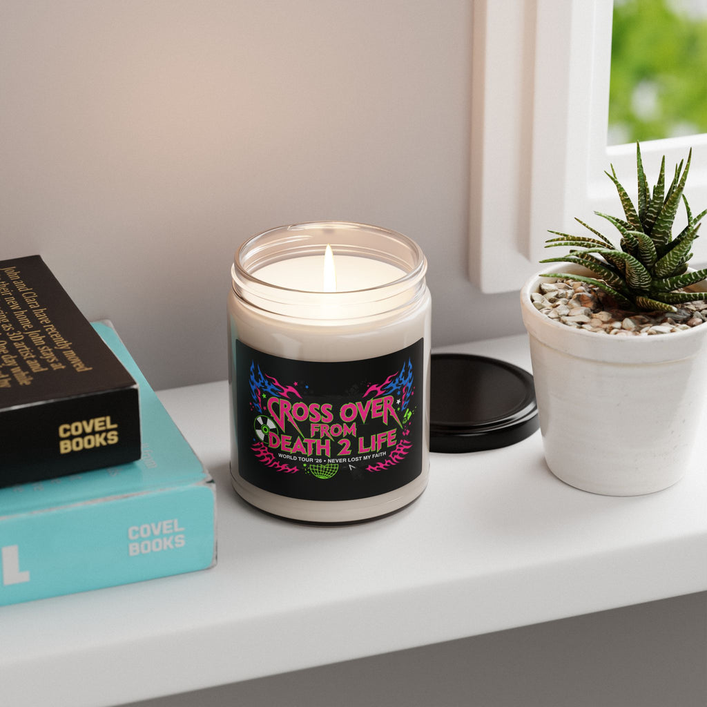 Soy Candle — “Cross Over From Death 2 Life” Scented 9oz