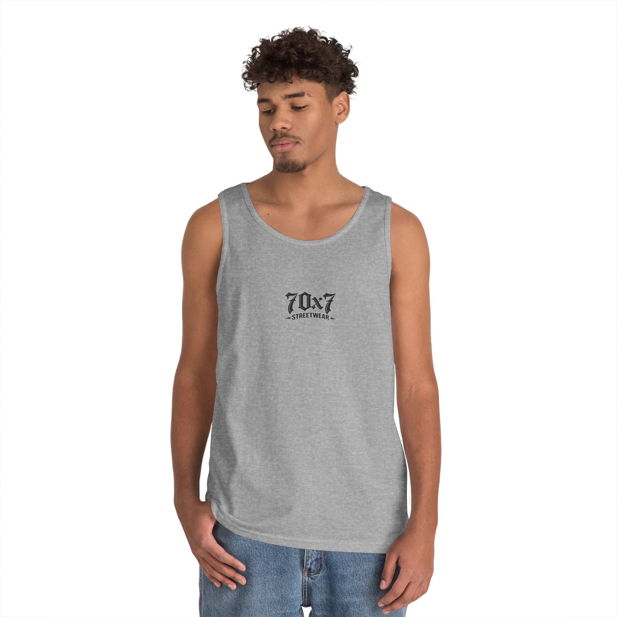 Tank Top — 70x7 Cross Graphic Christian Faith Tank