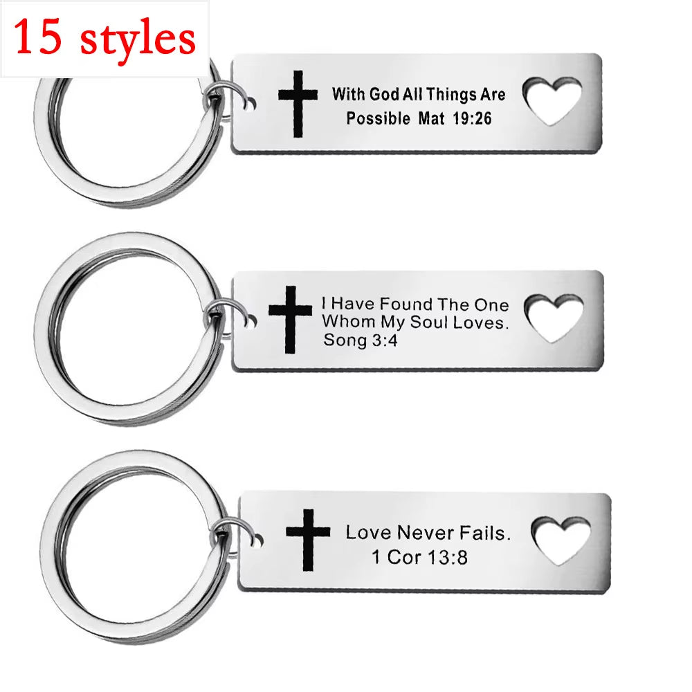 Engraved Stainless-Steel Keychain