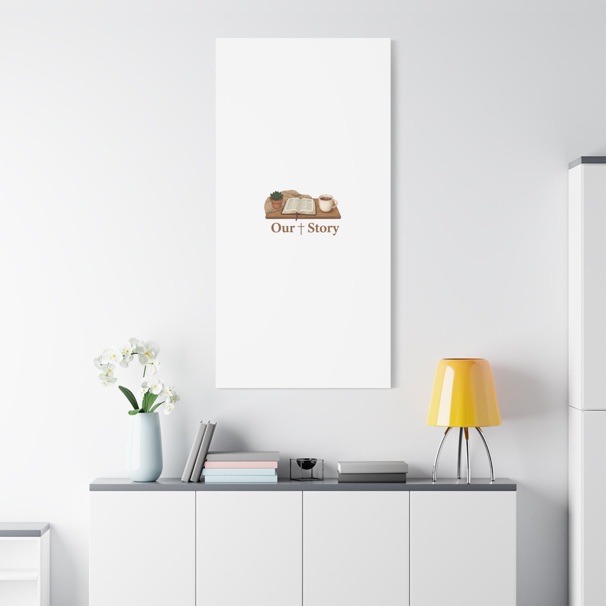 Our Story Canvas | Cozy Reading Aesthetic, Bookish Home Decor