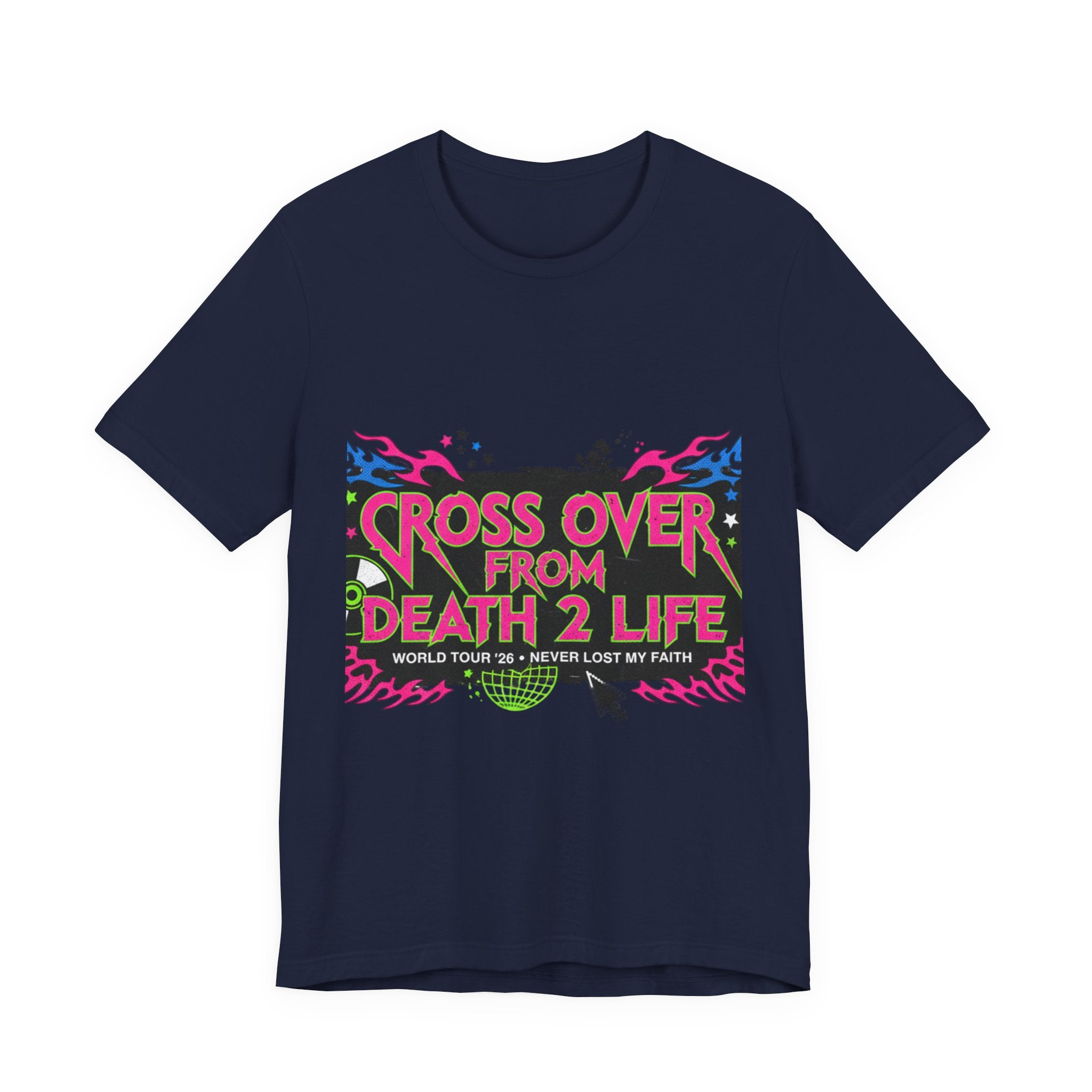 Cross Over From Death 2 Life Tee | Y2K Distressed Band Style, vintage band tee