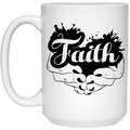 Faith 15 oz. White Mug