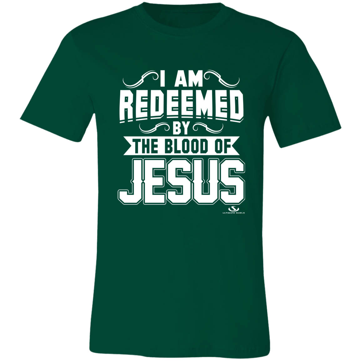 I AM REDEEMED BY THE BLOOD OF JESUS  Unisex Jersey Short-Sleeve T-Shirt
