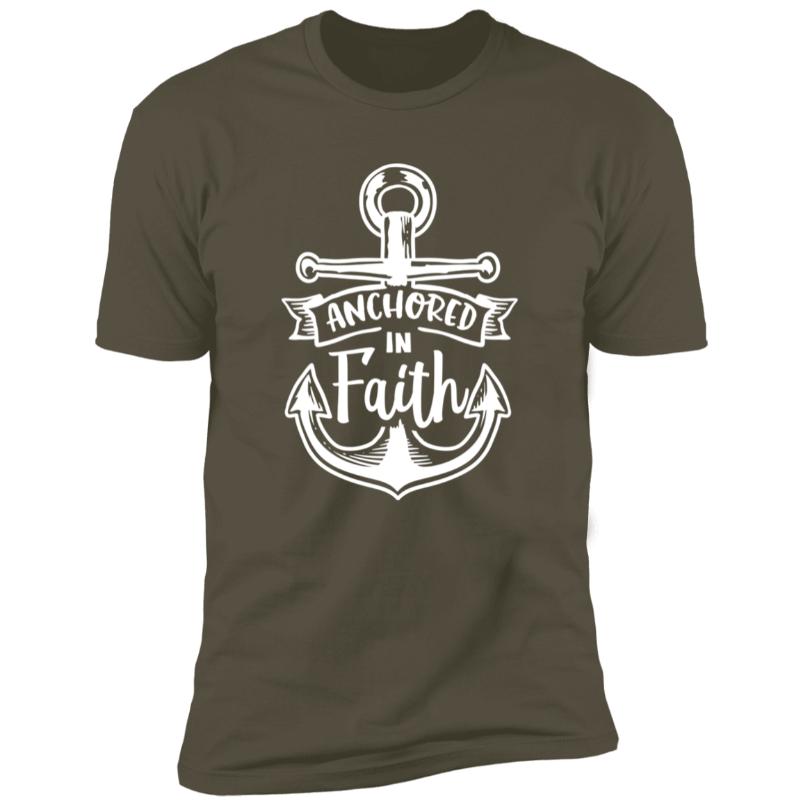 ANCHORED IN FAITH Premium Short Sleeve T-Shirt