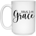Grace 15 oz. White Mug