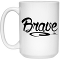 Brave 15 oz. White Mug
