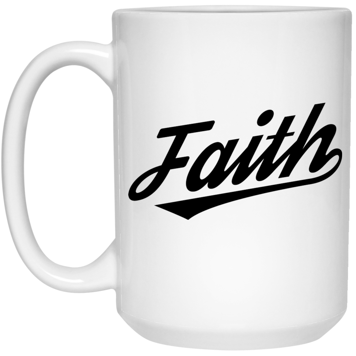 Faith 15 oz. White Mug
