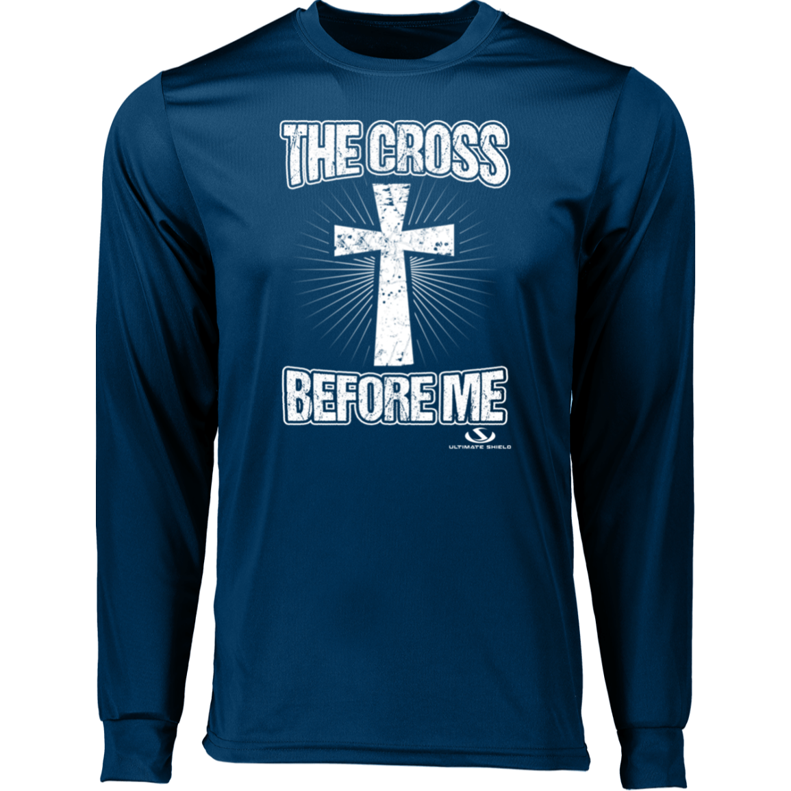 THE CROSS BEFORE ME  Long Sleeve Moisture-Wicking Tee