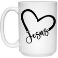 Jesus 15 oz. White Mug