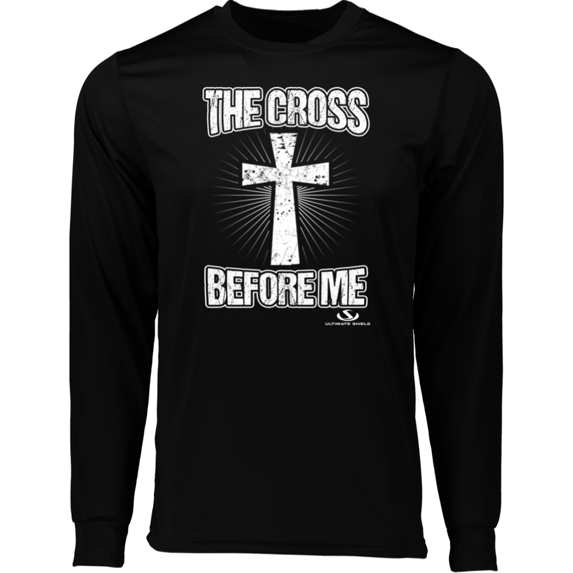 THE CROSS BEFORE ME  Long Sleeve Moisture-Wicking Tee