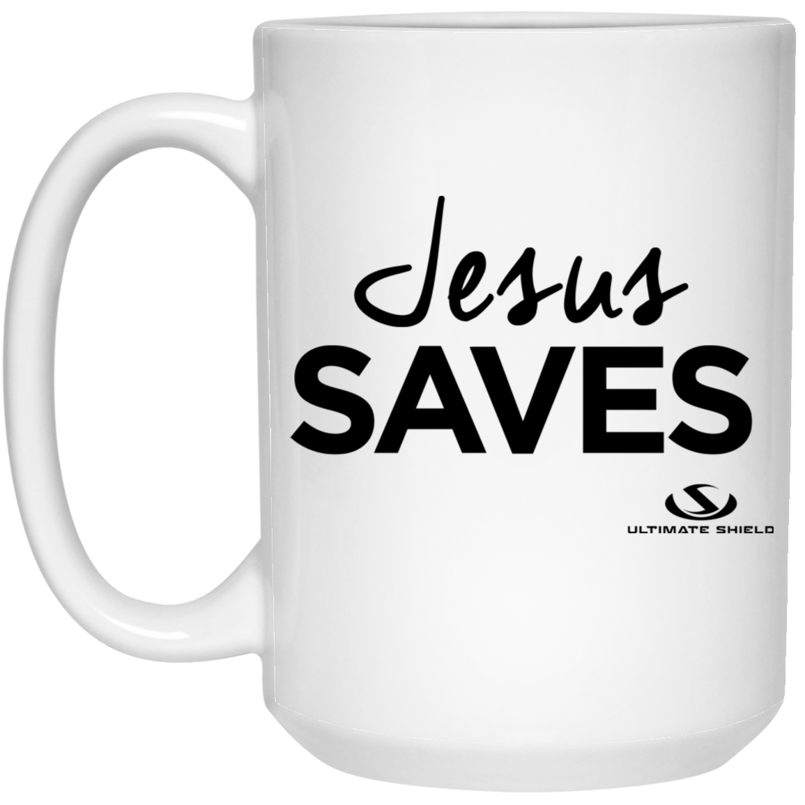 Jesus SAVES 15 oz. White Mug
